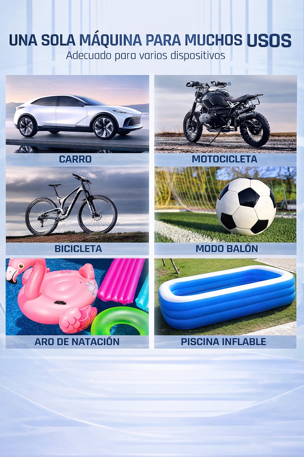 Inflador Portátil Recargable Inteligente - ChapyAir 3000