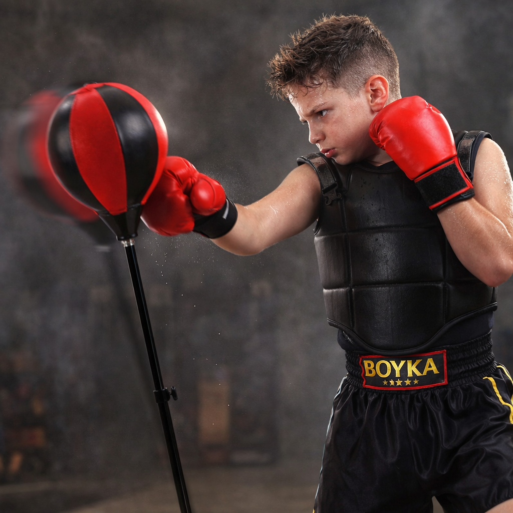 CHAPIBOX Juego de Boxeo Infantil Ajustable – Incluye Gratis 2 Guantes